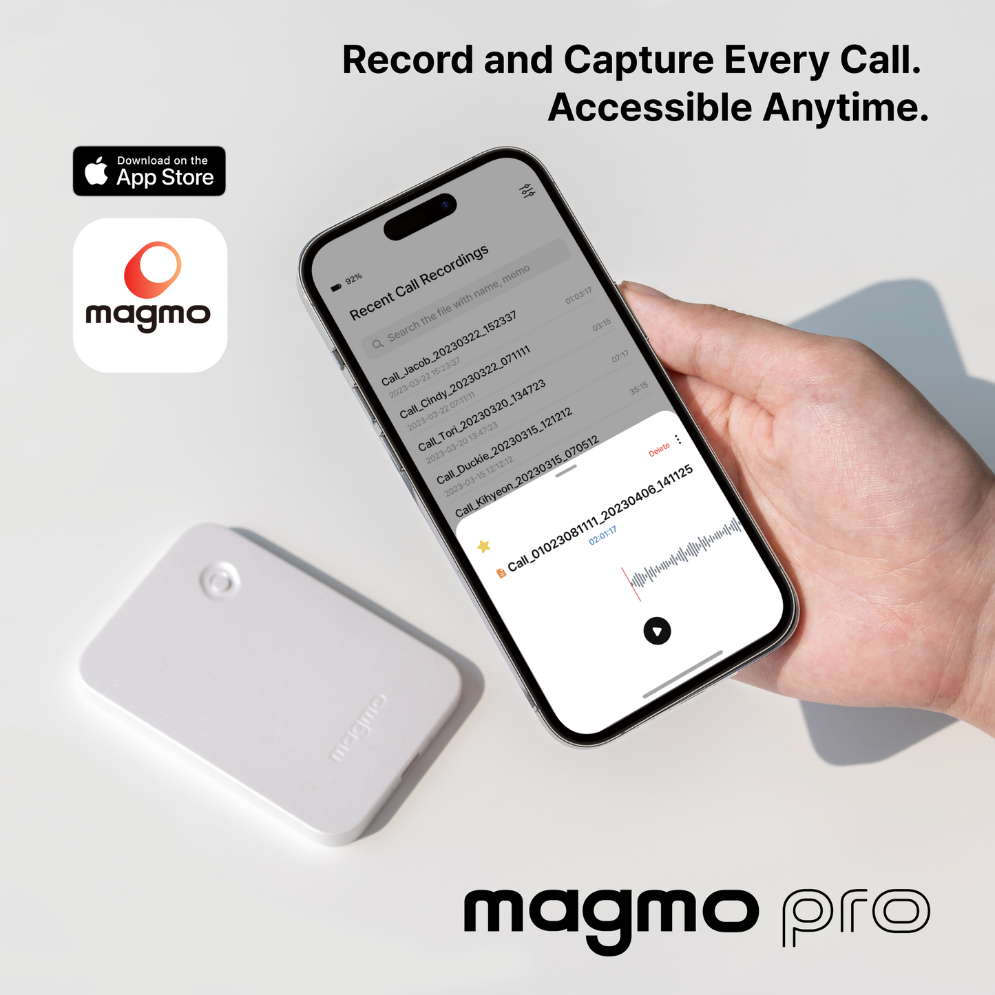 Magmo Pro - The Automatic Call Recorder for iPhone