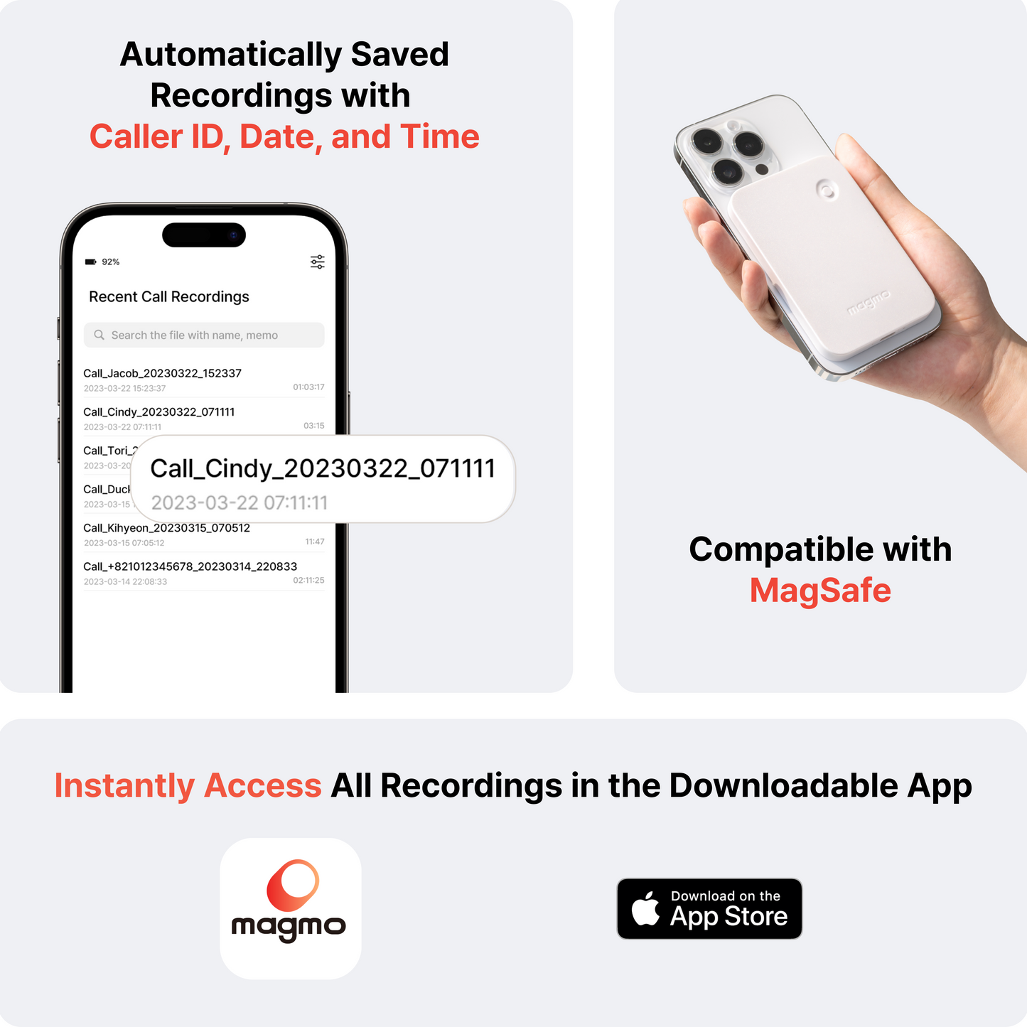 Magmo Pro - The Automatic Call Recorder for iPhone
